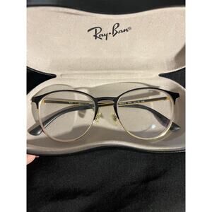 Ray Ban RB6375 2890 Black Gold Eyeglasses Frame 53-18-145 w/Case